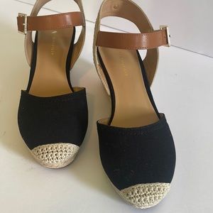 Black Wedges Sandals